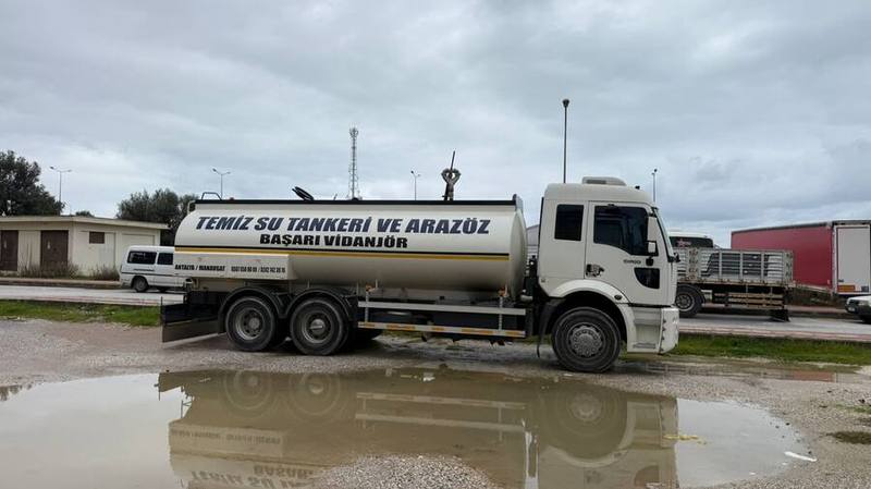 Manavgat Tuvalet Tıkanıklığı temiz su tankeri ve arazöz